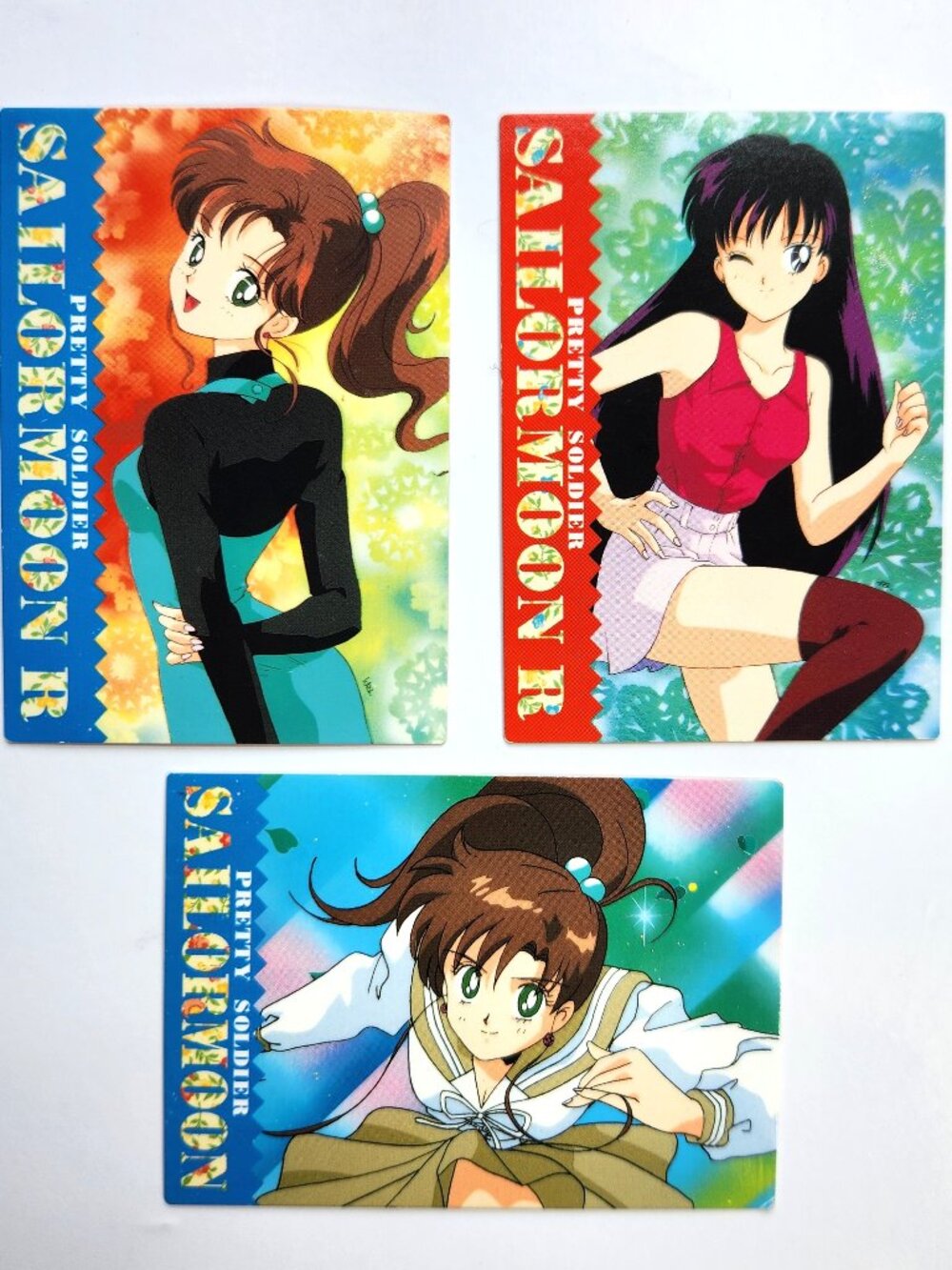 Sailor Moon Amada 5th Anniversary Memorial Memories Card Lot No 13 27 28 Vintage